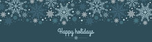 Merry Christmas Web Banner. Background For Invitation Or Seasons Greeting.