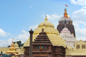 Wall Mural - Main temple dome of Jagannath Temple, a famous Hindu temple dedicated to Jagannath or Lord Vishnu in the coastal town of Puri, Orissa, India.