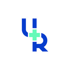 Wall Mural - Medical UR Cross Logo