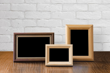 photo frames on the table