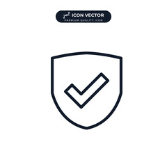 Wall Mural - secure icon symbol template for graphic and web design collection logo vector illustration