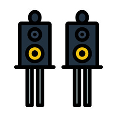 Canvas Print - Audio System Speakers Icon