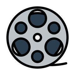 Canvas Print - Film Reel Icon