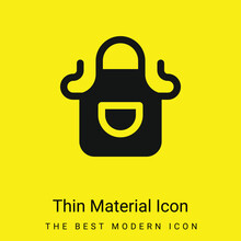 Apron Minimal Bright Yellow Material Icon