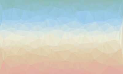 Poster - vibrant minimal multicolored polygonal background