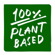 100％プラントベースの文字（PLANT BASED)
