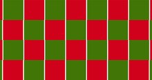 Full Frame Shot Of Red And Green Checked Pattern Background Depicting Christmas