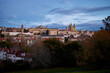 Landscape of Santiago de Compostela. View of the city from a park