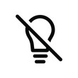 turn off the lamp, no lighting icon vector