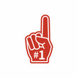 © Hamz2001 - number 1 fan hand glove vector icon