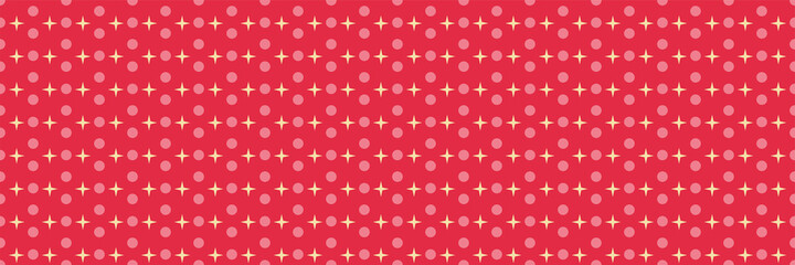 Wall Mural - Beautiful background image with simple decorative ornaments on a red background for your design projects, seamless patterns, wallpaper textures with flat design. Vector illustration