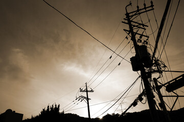 sunset sky cable, Seoul