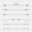 © Rawpixel.com - Vintage ornament vector set in black