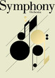 Modern symphony orchestra template. Vector Illustration.