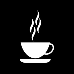 Poster - Coffee icon isolated on dark background