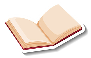 Wall Mural - opened book with empty pages