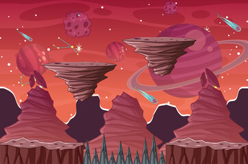 Wall Mural - Fantasy Galaxy Space Background