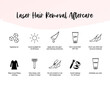 Laser hair removal aftercare instruction