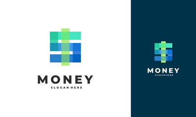Wall Mural - modern money logo designs template vector, finance logo designs vector, logo symbol icon