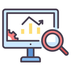 Wall Mural - system monitoring icon