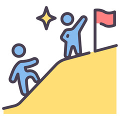 Wall Mural - competitors icon