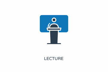 Wall Mural - Lecture icon in vector. Logotype