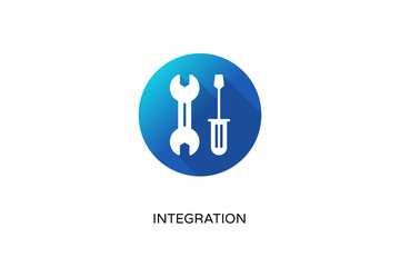 Integration icon in vector. Logotype