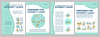 Offering paternity leave brochure template. Bonding with newborn. Flyer, booklet, leaflet print, cover design with linear icons. Vector layouts for presentation, annual reports, advertisement pages