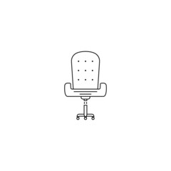 Sticker - office armchair icon.