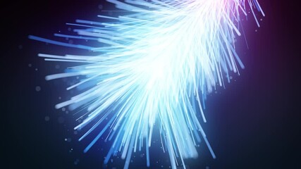 Wall Mural - abstract organic fluid particles fx graphic intro background/ 4k animation of an abstract fluid part