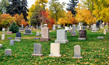 Cemetery In Autumn At Boulder, Colorado