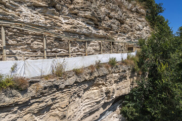 Wall Mural - Aladzha Orthodox cave monastery in Golden Sands Nature Park in Bulgaria