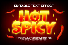 Hot Spicy Editable Text Effect With Chili