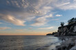 Scenic Paradise Cove vista at sunset, Malibu, California