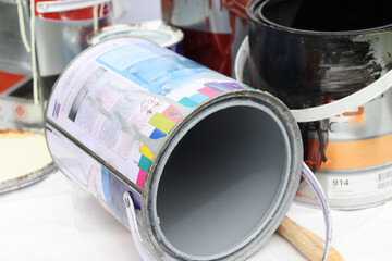 Poster - Chemical waste from paint work in the industry