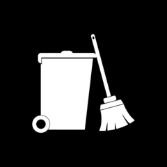 Poster - Cleaning icon isolated on dark background