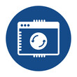 Browser sync Isolated Vector icon which can easily modify or edit

