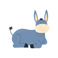 Poster - cute cartoon donkey