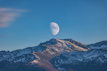 Wall Mural - The Picos de Europa, a mountainous massif located in the north of Spain that belongs to the central part of the Cantabrian mountain range. . At present, the Picos de Europa National Park is the second