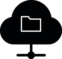 Canvas Print - data storage icons cloud and cloud computing