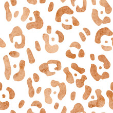 Animal Print Digital Paper Safari Pack, Leopard Print Seamless Pattern Watercolor Clipart, Tiger Stripes Skin Scrapbook Background