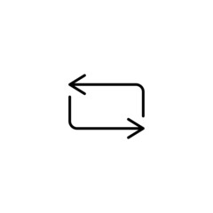 Wall Mural - rotate icon, rotation sign vector