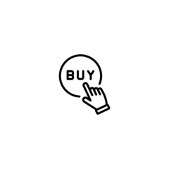 Wall Mural - buy icon, buy sign vector