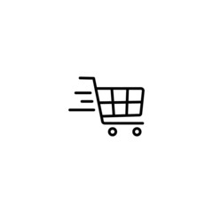 Poster - shopping cart icon, shopping cart sign vector