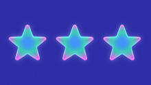 Glowing And Gradient Stars, Purple Grain Background. Cyber Tecno Aesthetic For Background, Banner And Post.