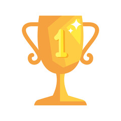 Sticker - trophy with number one