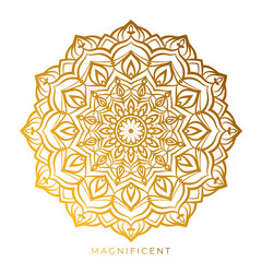 abstract magnificent mandala art wealth, abundance, prosperity circular vector design