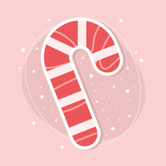 Sticker - candy cane mint