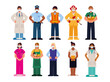 people different professions icon set