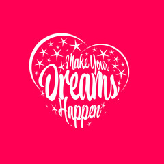 Sticker - make your dream happen